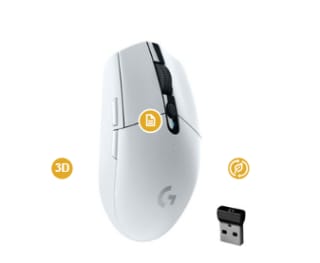 Souris gaming sans fil Lightspeed Logitech G305 à 52,67€