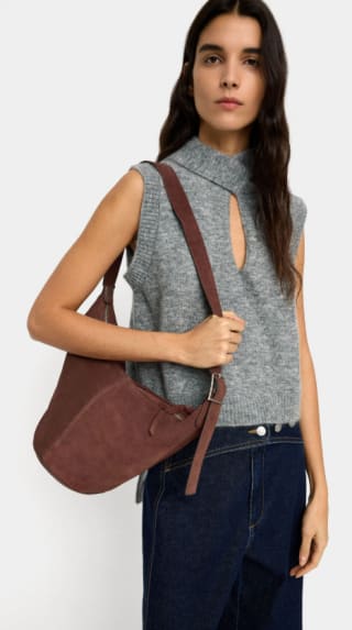 Bolso bandolera de piel lisa por 12.99€