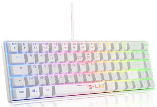 The G-Lab Keyz Hydrogen 60% Gamer Keyboard, Semi-Mechanical Wired Azerty à 32,16€