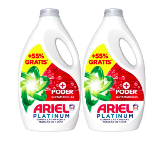 Ariel Platinum Detergente 2x50 Lavados por 20,83€