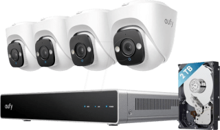 Eufy 4-camera’s PoE beveiligingssysteem voor €405,71 bij Reichelt