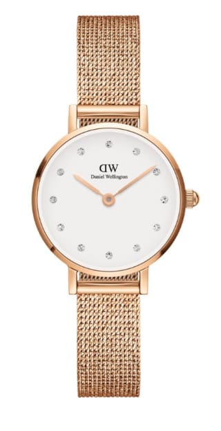 Reloj de mujer Petite Mesh de malla de acero oro rosa Rosa Daniel Wellington a 46.9€