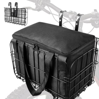 ABIUBIU Portaequipajes cesta escolar para bicicleta, hermética y antirrobo, 25kg