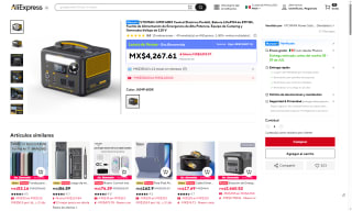 Central Eléctrica VTOMAN 299Wh por $3,751 | AliExpress