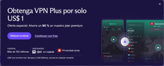 VPN Plus por solo $1 USD
