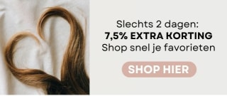 7,5% korting op het hele assortiment bij Haarpro