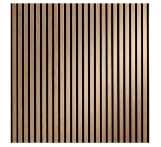 Tasseau décoratif lamelles en bois sur feutrine 30 x 60 cm à 5,67€