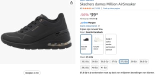 Skechers Million Air-Elevated Air voor €39,99 bij Amazon
