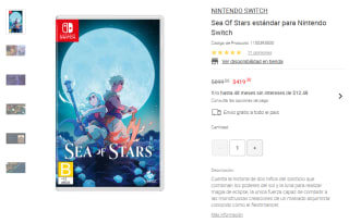 Juego Sea Of Stars para Nintendo Switch por $419 | Oferta Liverpool