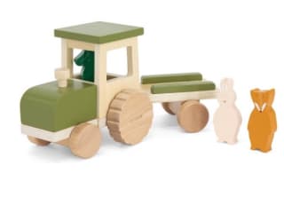 Trixie Tractor met aanhangwagen Met 3 dieren voor €19,90 bij Bol.