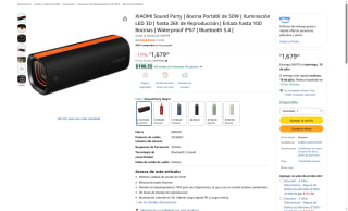 Bocina Portátil XIAOMI Sound Party por $1,679 | Oferta Amazon
