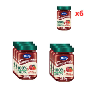 Hero Mermelada Temporal 100% Frutas del Bosque 6x280g por 3.99€