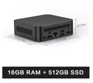 MLLSE G5 Pro mini-pc (Ryzen 7, 16 GB, 512 GB) voor € 212,69 bij AliExpress