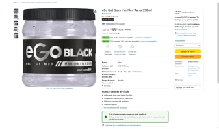 eGo Gel Black 400ml por $53 | Oferta Amazon