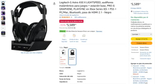 Audífonos Logitech G Astro A50 X por $5,030 | Amazon