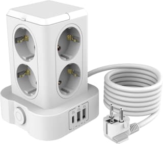 Regleta con protección contra sobretensiones, 3680 W por 14.92€