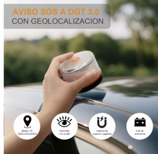 Luz de Emergencia V16 Homologada DGT (Versión 2026) por 26,39 €
