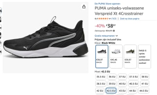 PUMA Disperse XT 4 voor €38,97 bij Amazon