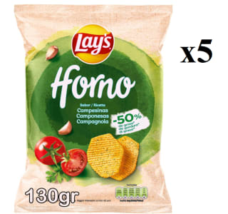 5 Unidades de Patatas fritas campesinas Horno Lay's 130 g. por 6.23€