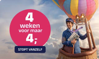 Krant (8 weken digitaal) voor €4 bij DPG Media