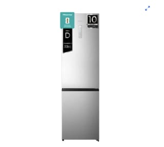 Hisense Rb440n4acd Frigorífico Combi Inoxidable Con Eficiencia D por 559€