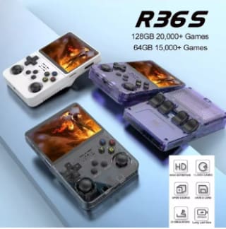 Consola de juegos portátil Retro R36S Linux 3,5" 64-28GB $25.400 En AliExpress, Cl