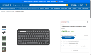 Teclado Logitech Pebble Keys 2 por $347 | Sam's Club