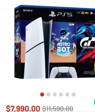 PS5 Digital Slim + AstroBot y Gran Turismo 7 por $5,618 | Soriana (Santander MSI)