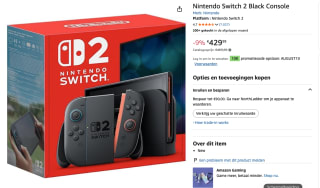 Nintendo Switch 2 Black Console voor €429,99 bij Amazon