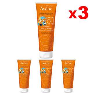 Avène Eau Thermale Leche Solar para Niños SPF 50+ 3 x 250 ml por 22.99€