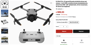 DJI Mini 5 Pro set voor 689 euro