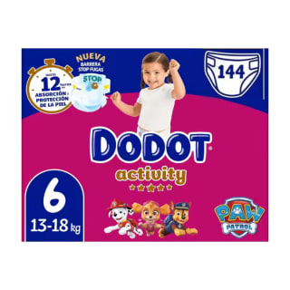 Dodot Activity pañales talla 6 pack ahorro 144 unidades por 48.03€