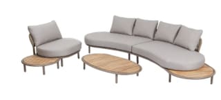 Loungeset Floor light teak acacia hout voor €899 bij Karwei