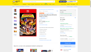 Donkey Kong Bananza NSW 2 por $1,190 | Oferta Mercado Libre