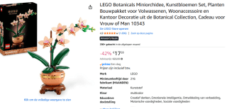 LEGO Icons - Mini Orchid 10343 voor €17,28 bij Amazon