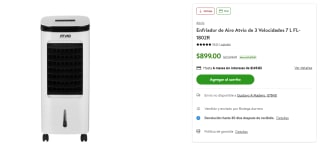 Enfriador de Aire Atvio de 3 Vel por $899 | Oferta Bodega Aurrera