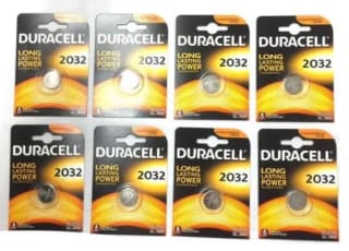 Pack de 8 Piles Duracell CR2032-DL2032 Batterie Lithium 3V PRIX MINI à 10,03€