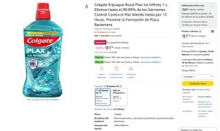 Colgate Plax Ice Infinity 1L por $81 | Amazon