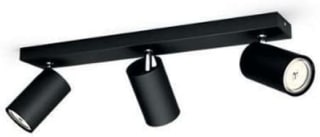 Philips Kosipo opbouwspot - 3-lichts - zwart voor €26,99 bij Amazon