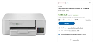 Impresora Multifuncional Brother DCP-T436W por $2,659 | Sam's Club
