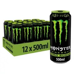 Monster Energy Zero Sugar 12 x 500ml Cans – Stock Up & Save