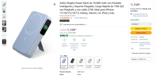 Banco de Energía Anker MagGo 10,000mAh en $1,159 | Oferta Amazon