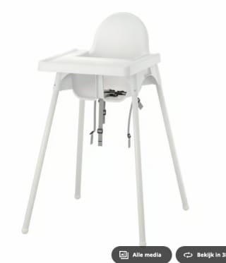 ANTILOP hoge kinderstoel met blad voor €13,99 bij IKEA