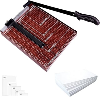 Guillotina Carta 10x12" Madera por $229 | Amazon