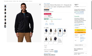 Columbia Steens Mountain 2.0 Forro Polar Hombre por $682 | Amazon