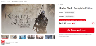Mortal Shell: Complete Edition por $43 | Oferta Nintendo eShop