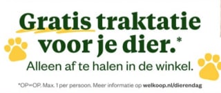 Gratis traktatie voor je dier bij Welkoop