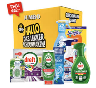 Jumbo Schoonmaakpakket voor €9,99 bij Jumbo