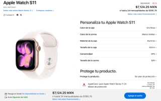 Apple Watch S11 42mm GPS por $6,124 | Mercado Pago