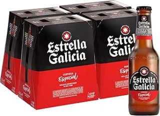 Estrella Galicia Especial, Cerveza Lager, 24 Botellas x 25 cl por 11.99€